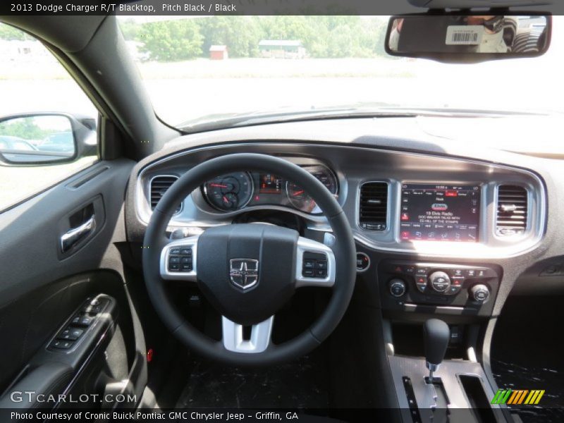 Pitch Black / Black 2013 Dodge Charger R/T Blacktop