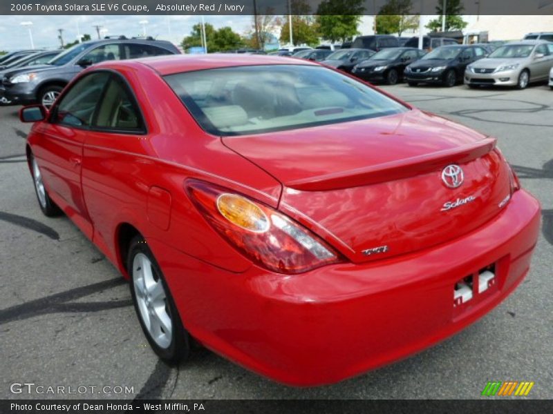 Absolutely Red / Ivory 2006 Toyota Solara SLE V6 Coupe