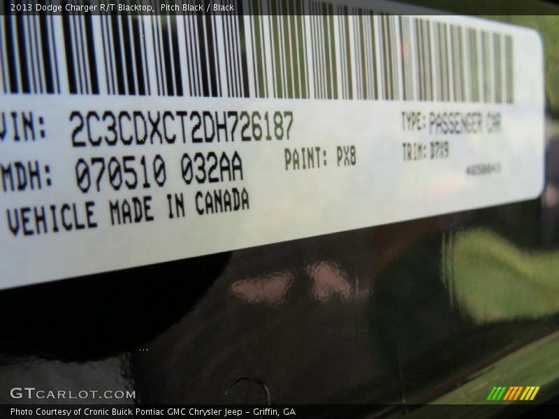 Pitch Black / Black 2013 Dodge Charger R/T Blacktop