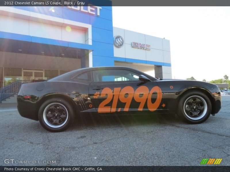 Black / Gray 2012 Chevrolet Camaro LS Coupe
