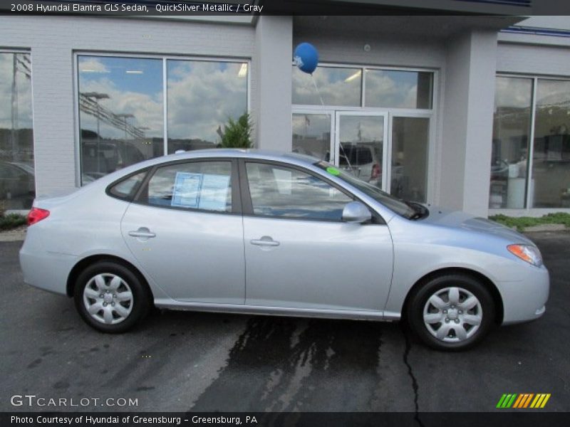 QuickSilver Metallic / Gray 2008 Hyundai Elantra GLS Sedan