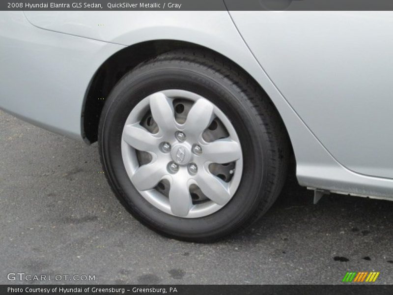 QuickSilver Metallic / Gray 2008 Hyundai Elantra GLS Sedan