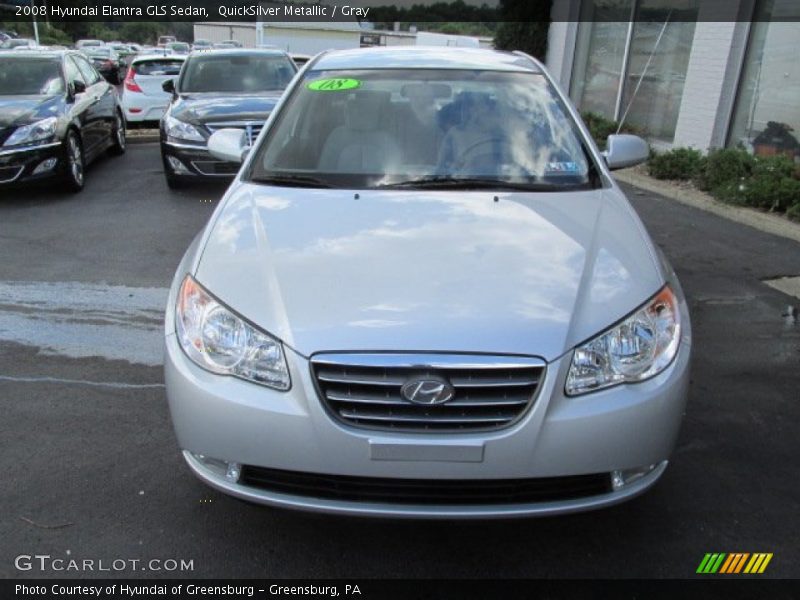 QuickSilver Metallic / Gray 2008 Hyundai Elantra GLS Sedan