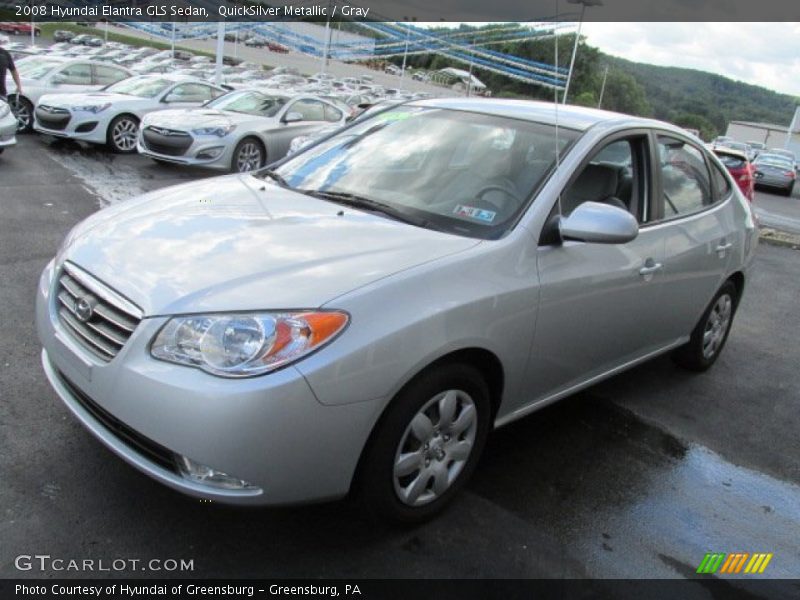 QuickSilver Metallic / Gray 2008 Hyundai Elantra GLS Sedan