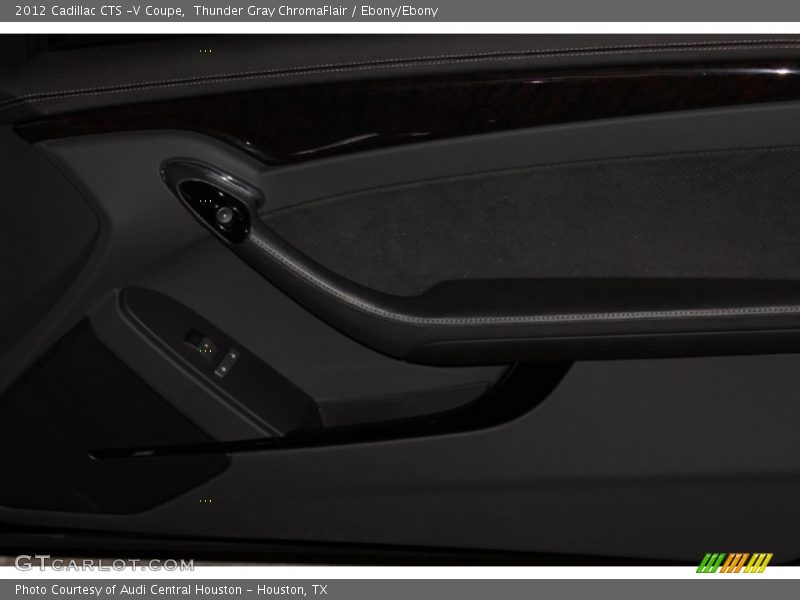Thunder Gray ChromaFlair / Ebony/Ebony 2012 Cadillac CTS -V Coupe