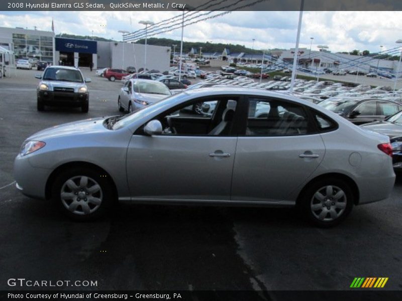 QuickSilver Metallic / Gray 2008 Hyundai Elantra GLS Sedan