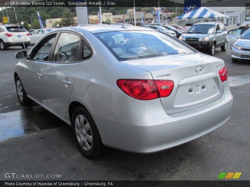 QuickSilver Metallic / Gray 2008 Hyundai Elantra GLS Sedan