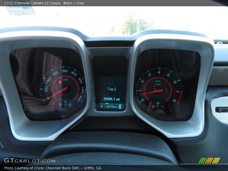 Black / Gray 2012 Chevrolet Camaro LS Coupe