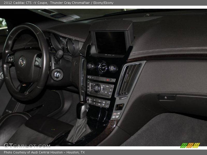 Thunder Gray ChromaFlair / Ebony/Ebony 2012 Cadillac CTS -V Coupe