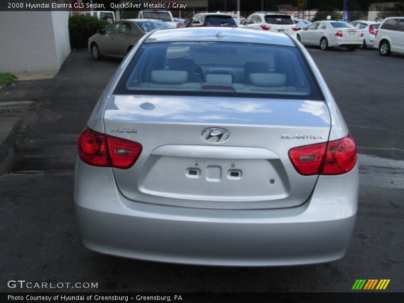 QuickSilver Metallic / Gray 2008 Hyundai Elantra GLS Sedan