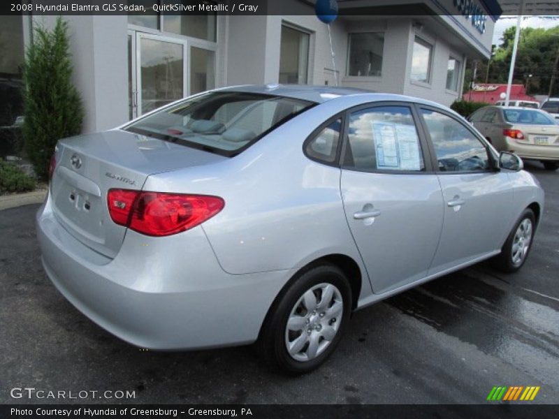QuickSilver Metallic / Gray 2008 Hyundai Elantra GLS Sedan