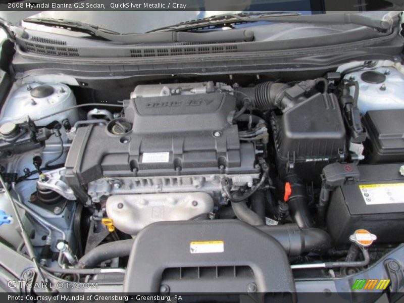 QuickSilver Metallic / Gray 2008 Hyundai Elantra GLS Sedan