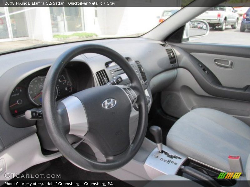 QuickSilver Metallic / Gray 2008 Hyundai Elantra GLS Sedan