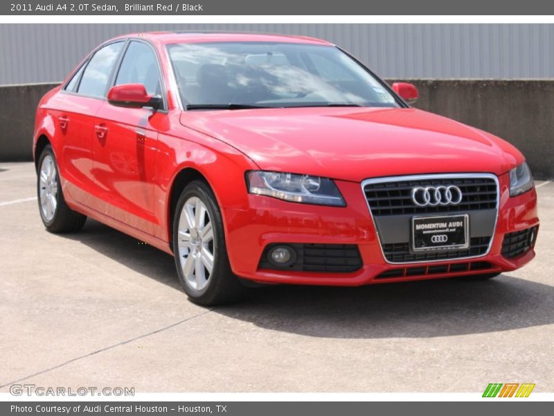 Brilliant Red / Black 2011 Audi A4 2.0T Sedan