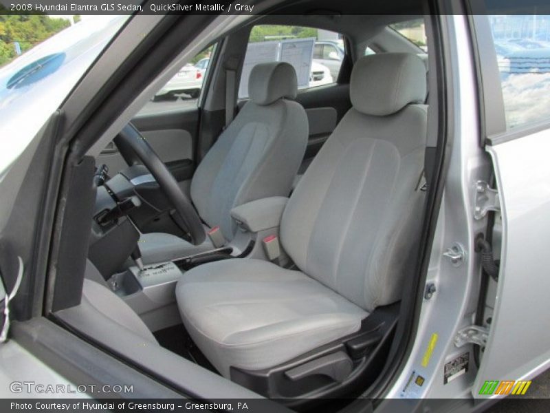 QuickSilver Metallic / Gray 2008 Hyundai Elantra GLS Sedan
