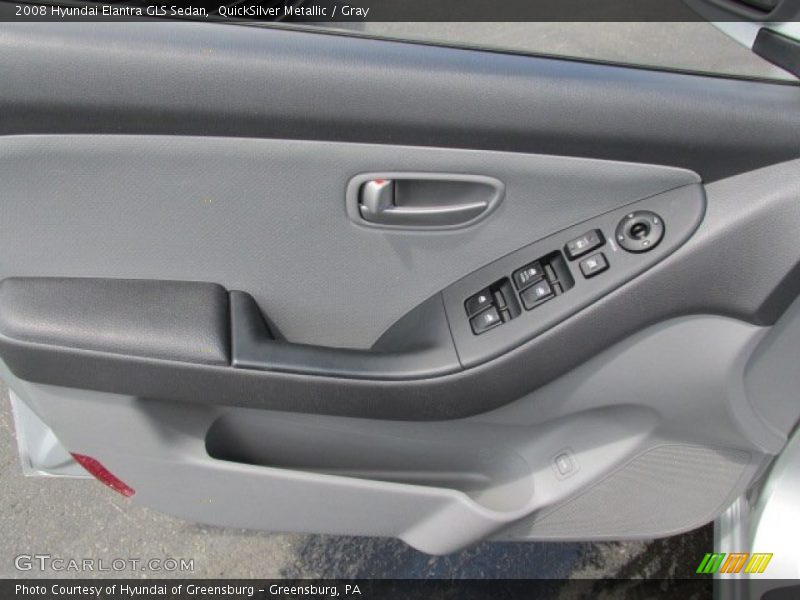 QuickSilver Metallic / Gray 2008 Hyundai Elantra GLS Sedan