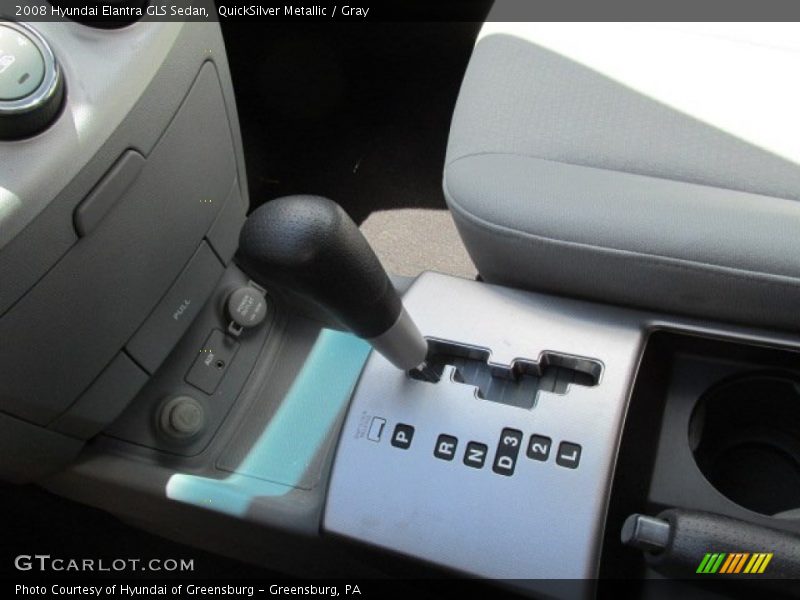 QuickSilver Metallic / Gray 2008 Hyundai Elantra GLS Sedan