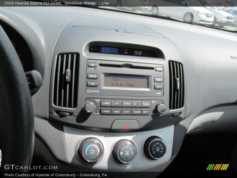QuickSilver Metallic / Gray 2008 Hyundai Elantra GLS Sedan