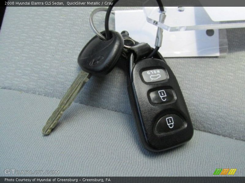 QuickSilver Metallic / Gray 2008 Hyundai Elantra GLS Sedan