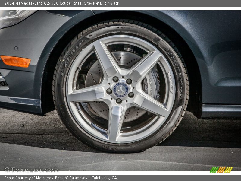 Steel Gray Metallic / Black 2014 Mercedes-Benz CLS 550 Coupe