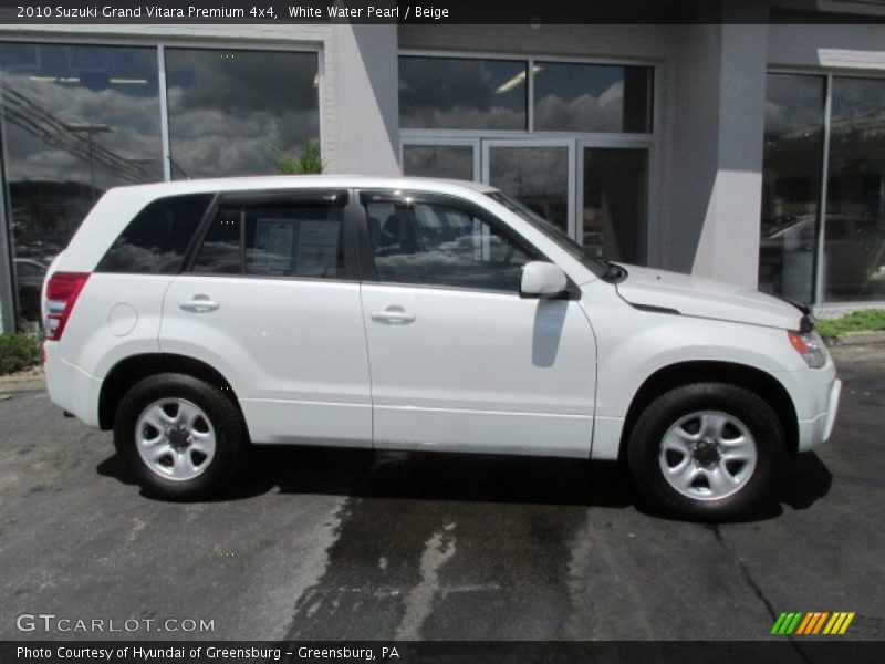 White Water Pearl / Beige 2010 Suzuki Grand Vitara Premium 4x4