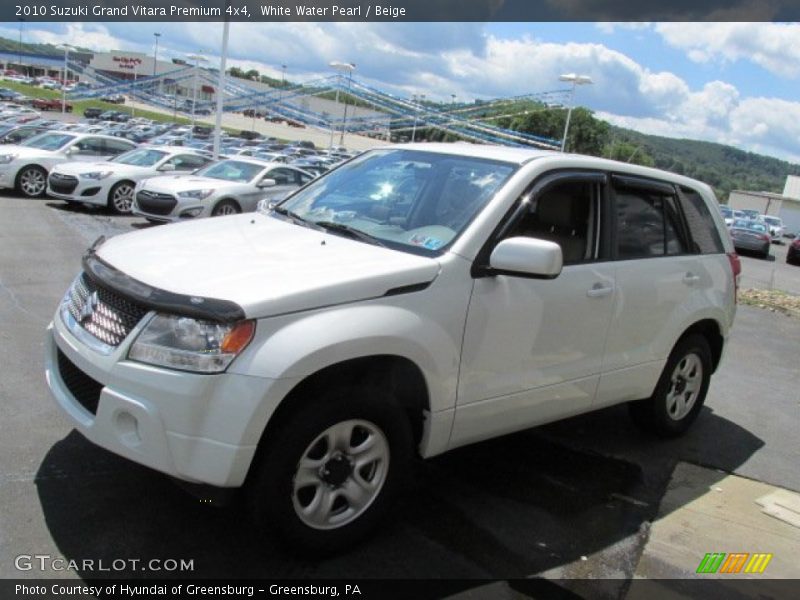 White Water Pearl / Beige 2010 Suzuki Grand Vitara Premium 4x4