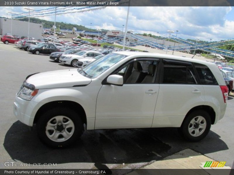 White Water Pearl / Beige 2010 Suzuki Grand Vitara Premium 4x4