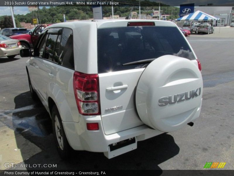 White Water Pearl / Beige 2010 Suzuki Grand Vitara Premium 4x4