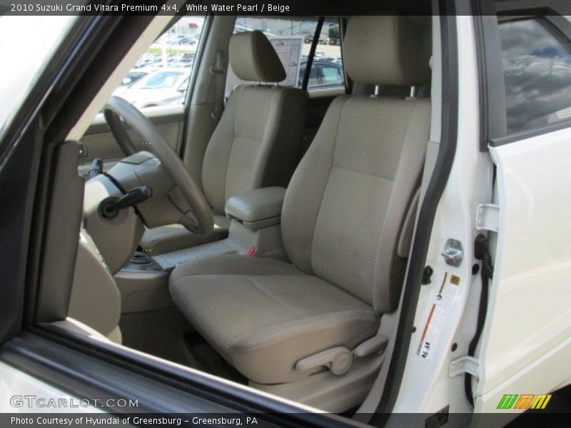 White Water Pearl / Beige 2010 Suzuki Grand Vitara Premium 4x4