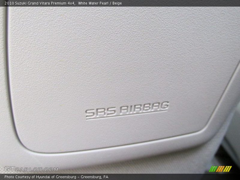 White Water Pearl / Beige 2010 Suzuki Grand Vitara Premium 4x4
