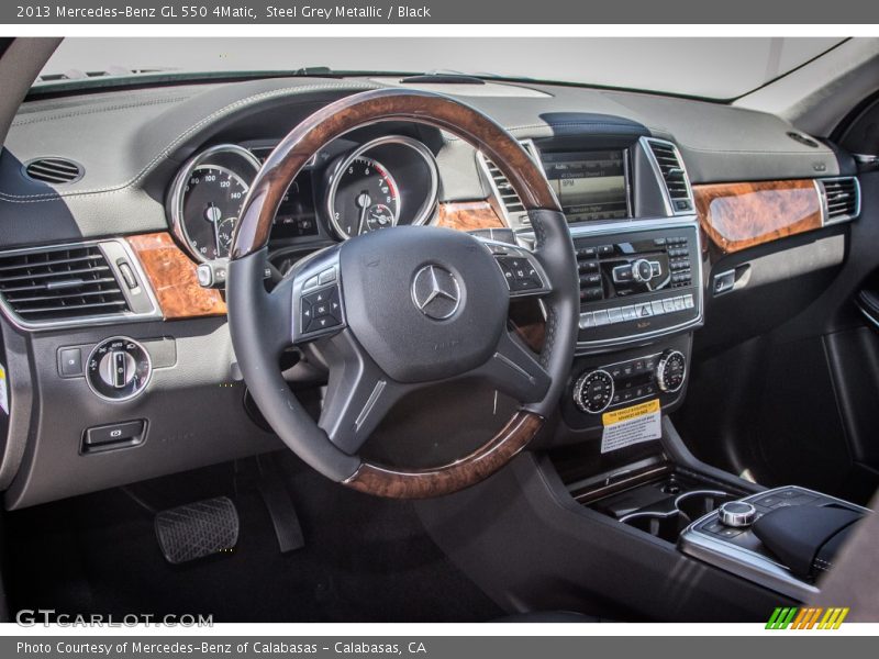 Steel Grey Metallic / Black 2013 Mercedes-Benz GL 550 4Matic