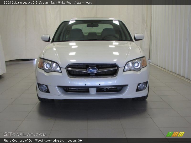 Satin White Pearl / Warm Ivory 2009 Subaru Legacy 2.5i Sedan