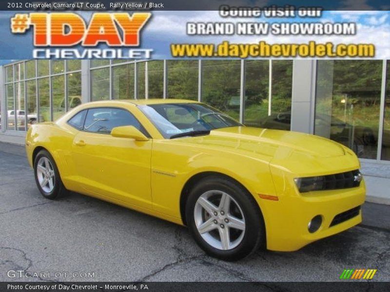 Rally Yellow / Black 2012 Chevrolet Camaro LT Coupe