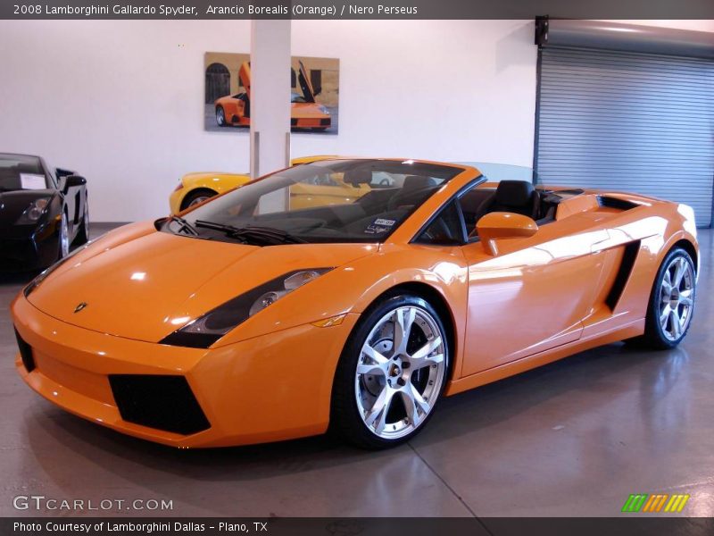 Arancio Borealis (Orange) / Nero Perseus 2008 Lamborghini Gallardo Spyder