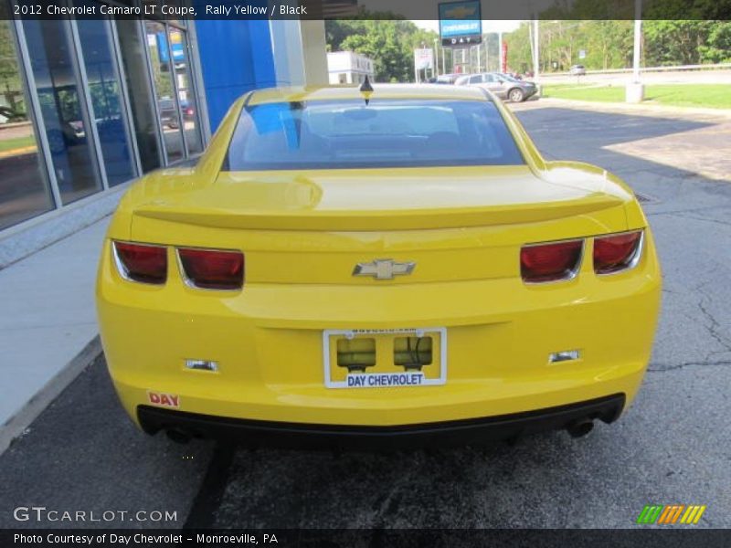 Rally Yellow / Black 2012 Chevrolet Camaro LT Coupe
