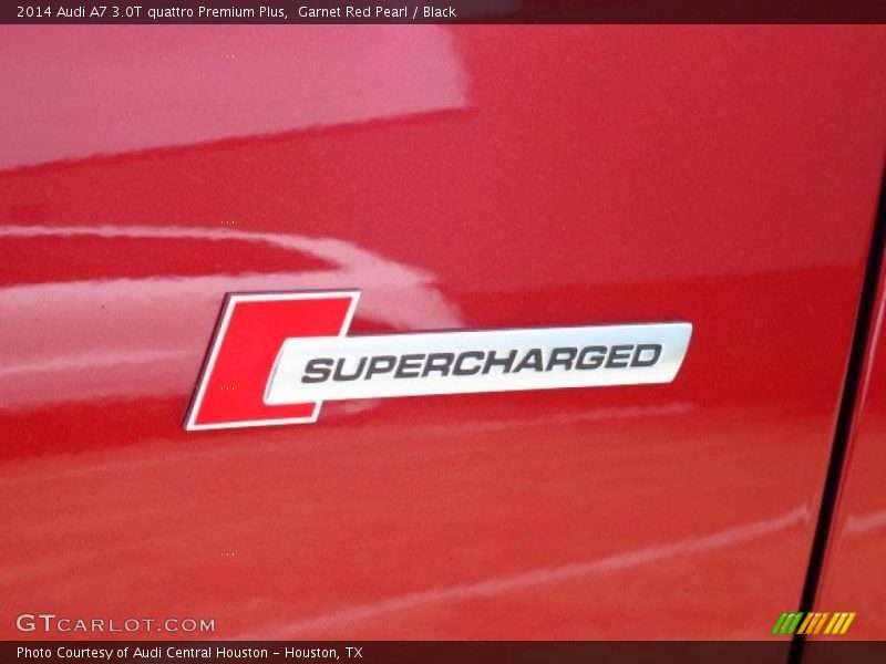 Garnet Red Pearl / Black 2014 Audi A7 3.0T quattro Premium Plus