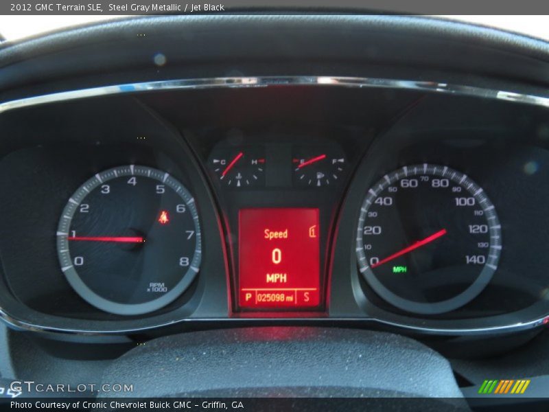 Steel Gray Metallic / Jet Black 2012 GMC Terrain SLE