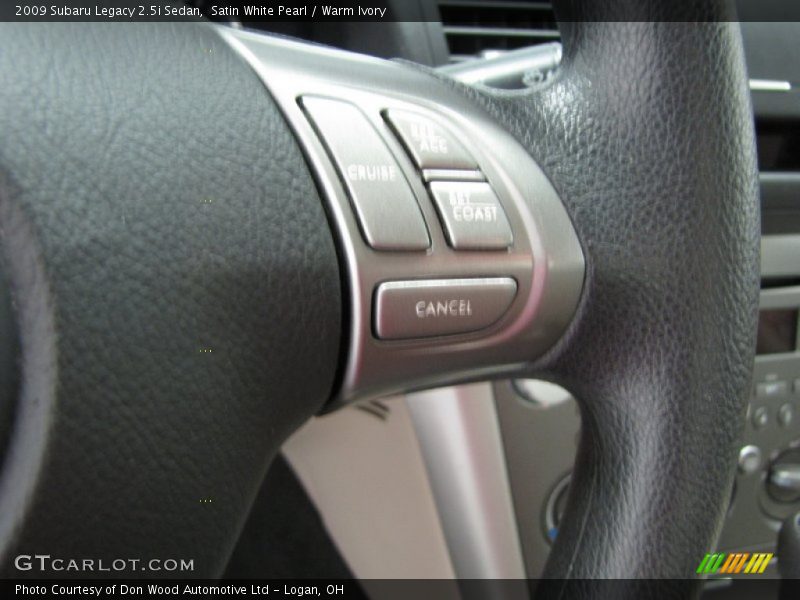 Satin White Pearl / Warm Ivory 2009 Subaru Legacy 2.5i Sedan
