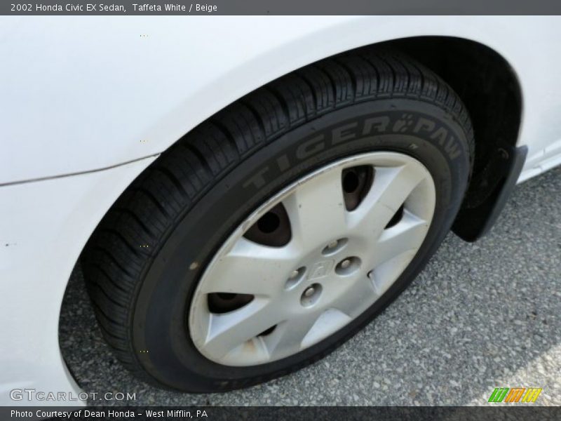 Taffeta White / Beige 2002 Honda Civic EX Sedan