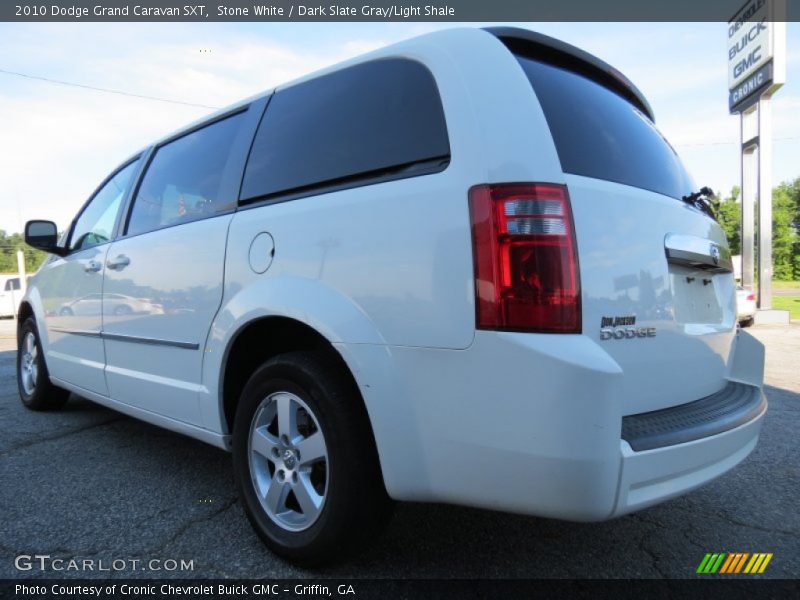 Stone White / Dark Slate Gray/Light Shale 2010 Dodge Grand Caravan SXT