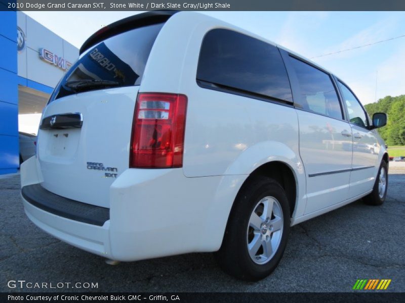 Stone White / Dark Slate Gray/Light Shale 2010 Dodge Grand Caravan SXT