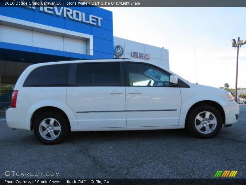 Stone White / Dark Slate Gray/Light Shale 2010 Dodge Grand Caravan SXT