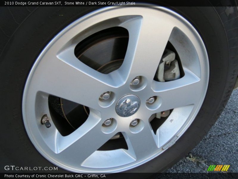 Stone White / Dark Slate Gray/Light Shale 2010 Dodge Grand Caravan SXT
