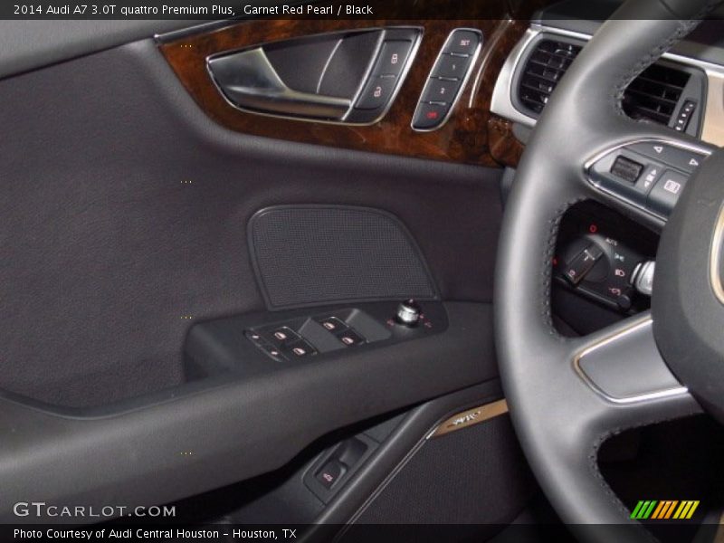 Garnet Red Pearl / Black 2014 Audi A7 3.0T quattro Premium Plus