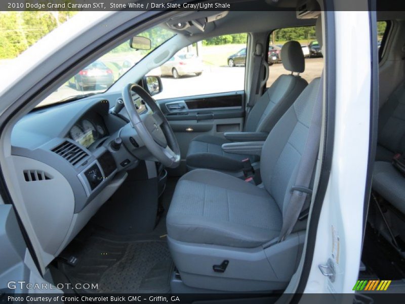 Stone White / Dark Slate Gray/Light Shale 2010 Dodge Grand Caravan SXT