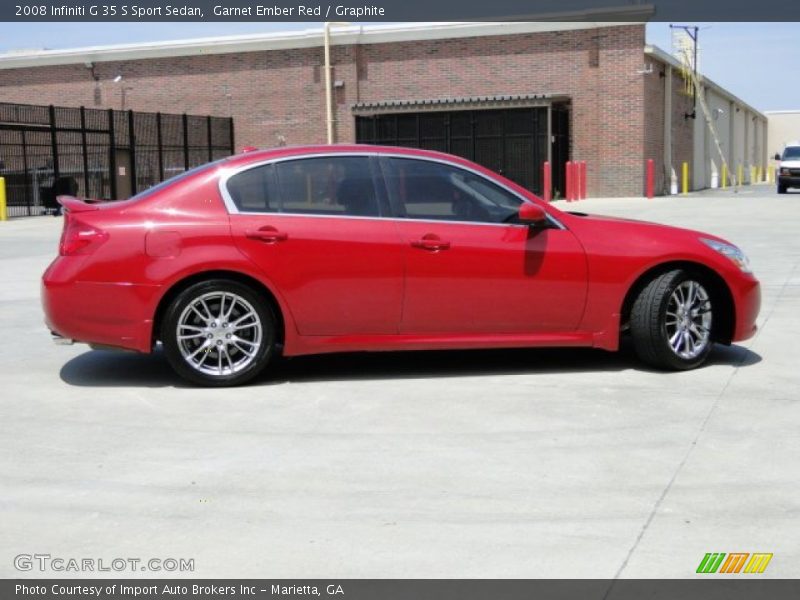 Garnet Ember Red / Graphite 2008 Infiniti G 35 S Sport Sedan