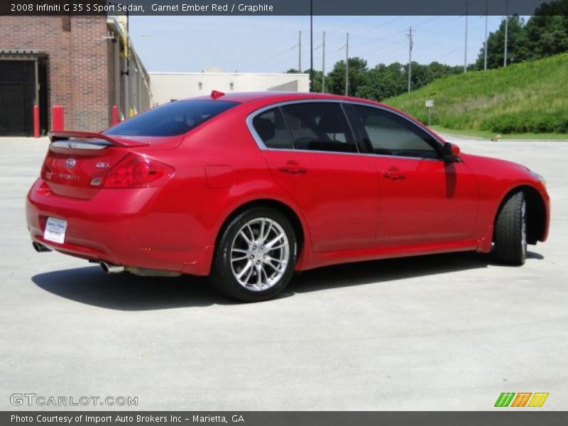 Garnet Ember Red / Graphite 2008 Infiniti G 35 S Sport Sedan