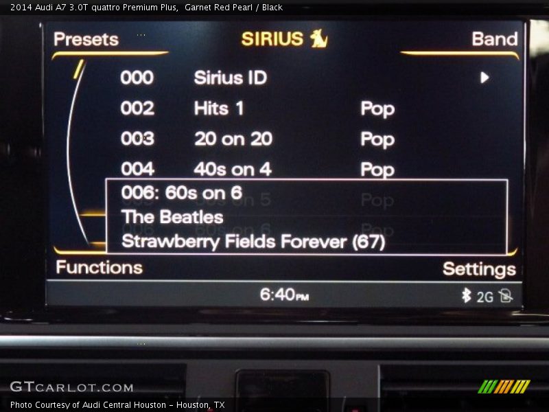 Garnet Red Pearl / Black 2014 Audi A7 3.0T quattro Premium Plus