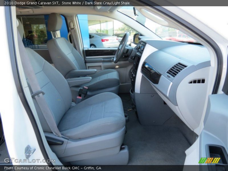 Stone White / Dark Slate Gray/Light Shale 2010 Dodge Grand Caravan SXT
