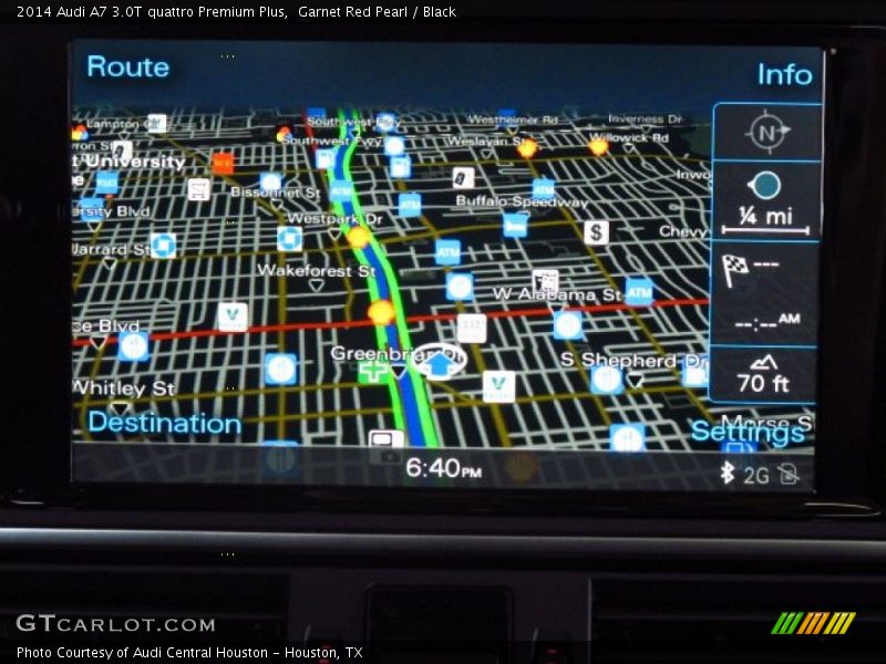 Garnet Red Pearl / Black 2014 Audi A7 3.0T quattro Premium Plus